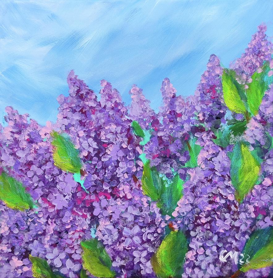 Liliac Painting by Cristina Marin - Fine Art America