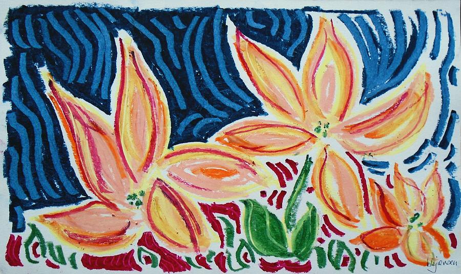 Lilies 10 Pastel by Barbara H Jensen