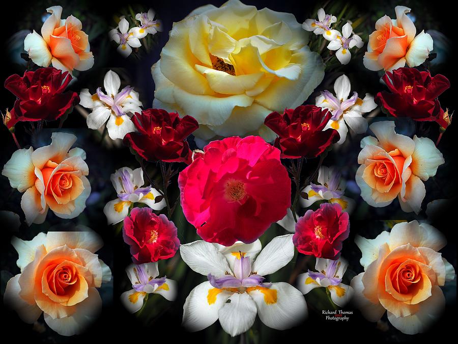 Lilies and Roses Photograph by Richard Thomas