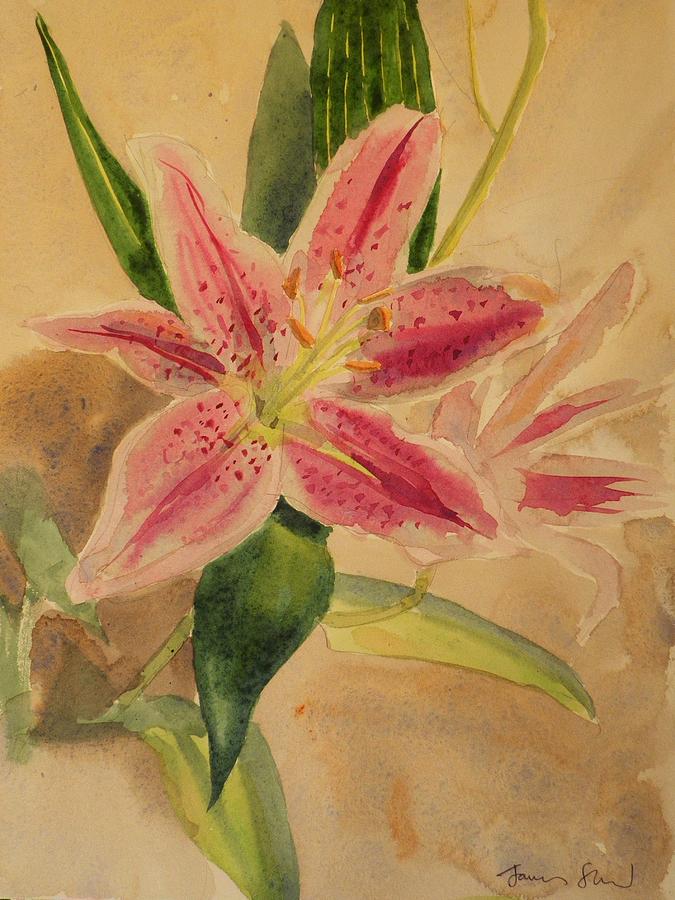 Lilies Painting by James Shand - Fine Art America