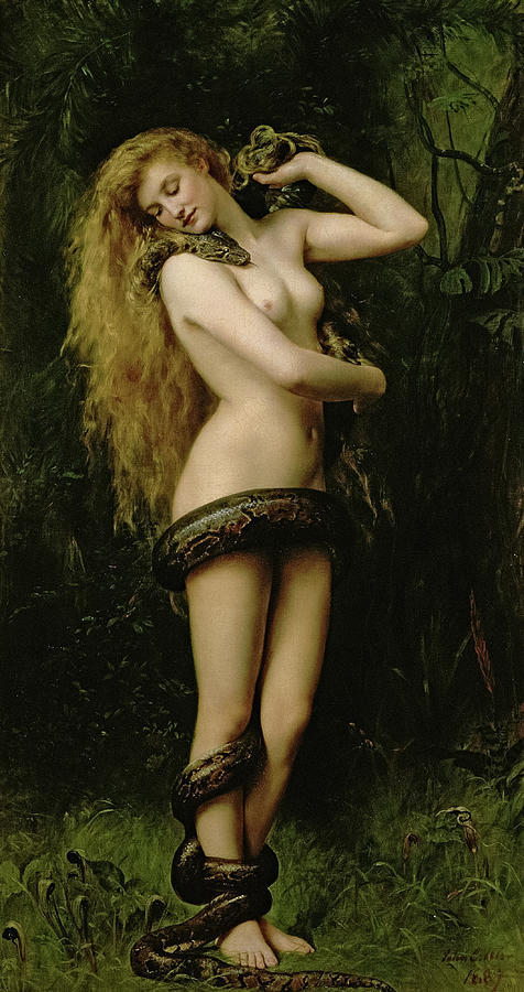 John Collier Painting - Lilith, 1887 by John Collier