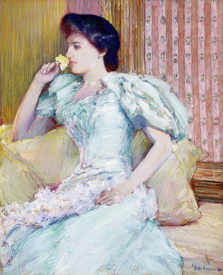 Childe Hassam Drawing - Lillie by Childe Hassam