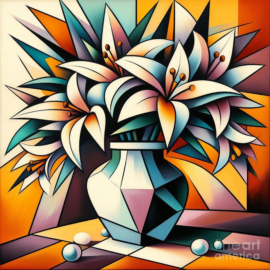 Lillies 3 Digital Art by Christina Fairhead Art and Merch Lillies 3 Digital Art by Christina Fairhead Art and Merch