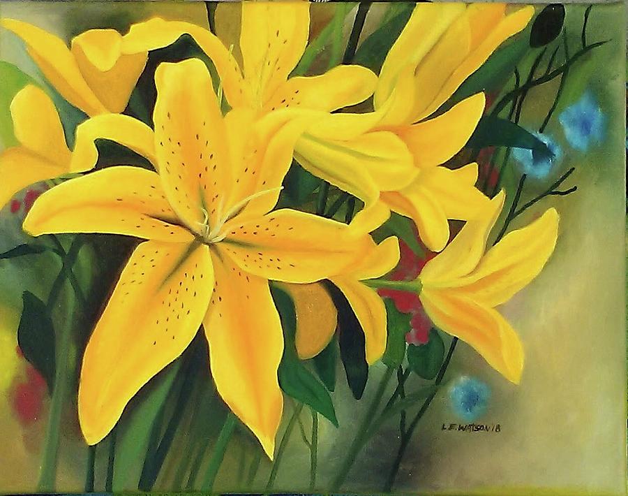 Lilly Painting by Lalaine Watson - Fine Art America