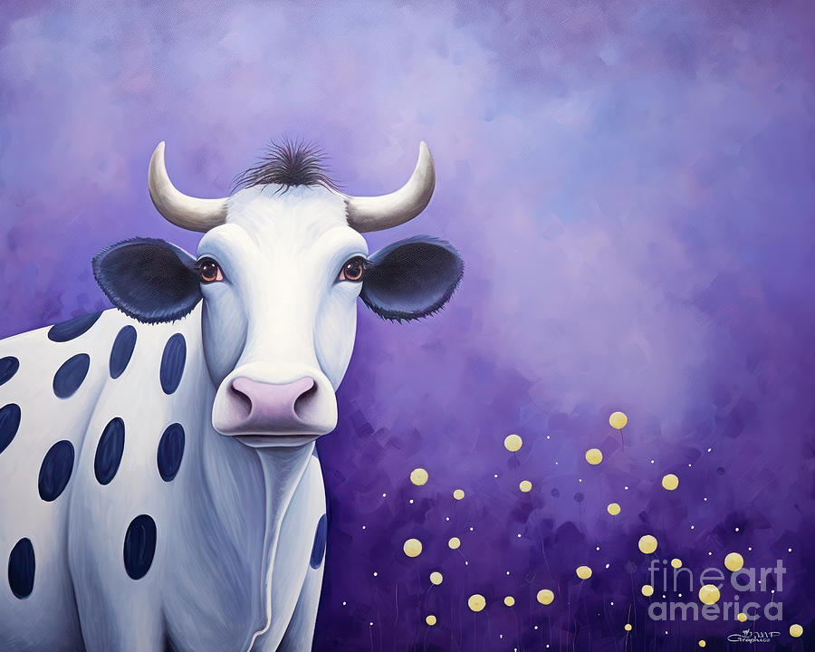 Lilo the Cow Digital Art by Jutta Maria Pusl