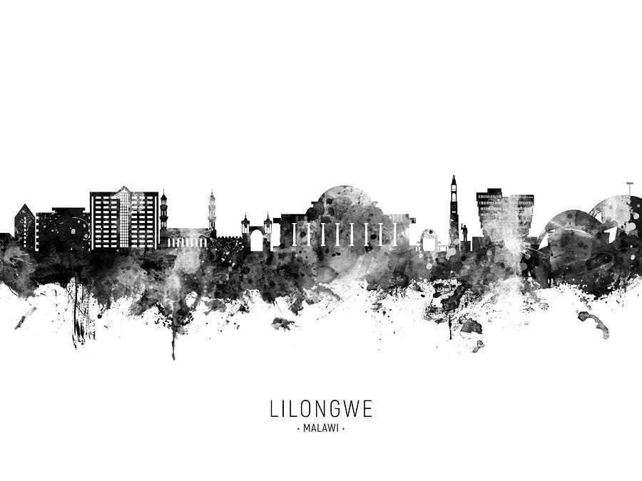 Lilongwe Malawi Skyline #23 Digital Art by Michael Tompsett