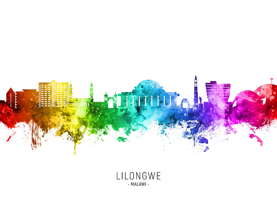 Lilongwe Malawi Skyline #26 Digital Art by Michael Tompsett