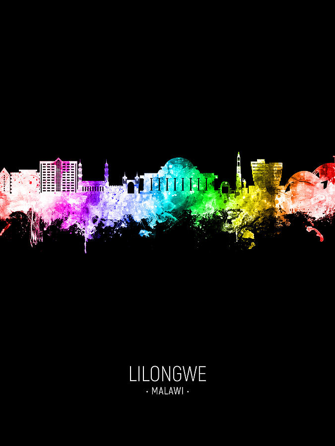 Lilongwe Malawi Skyline #35 Digital Art by Michael Tompsett