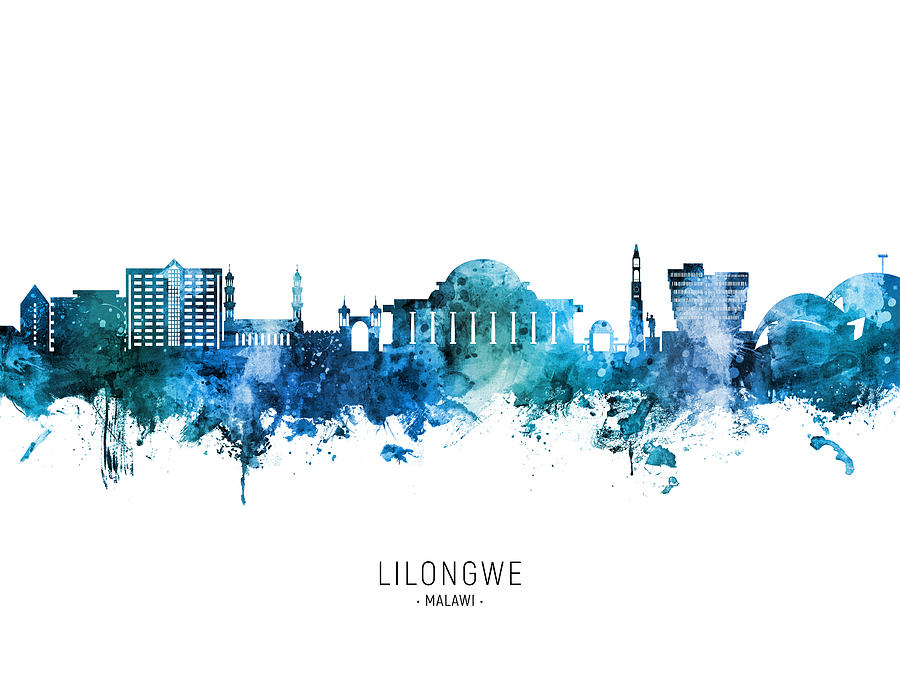 Lilongwe Malawi Skyline #56 Digital Art by Michael Tompsett