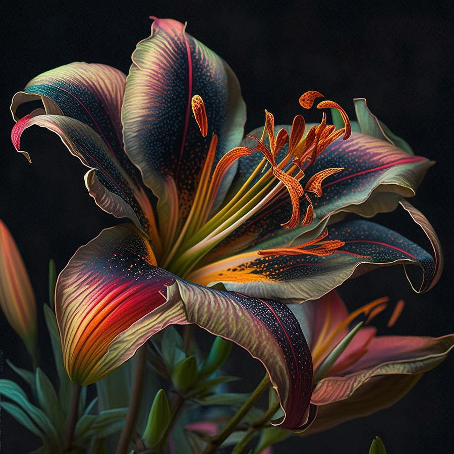 Lily 7 Digital Art by Thrity Vakil - Fine Art America