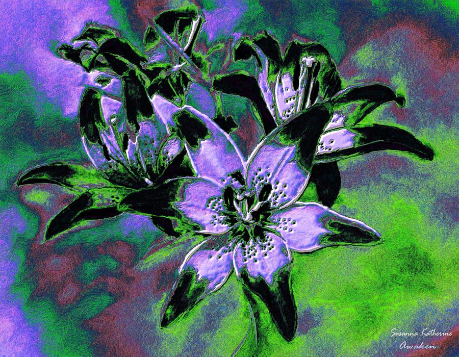 Lily Flower 7 2 23 Painting by Susanna Katherine
