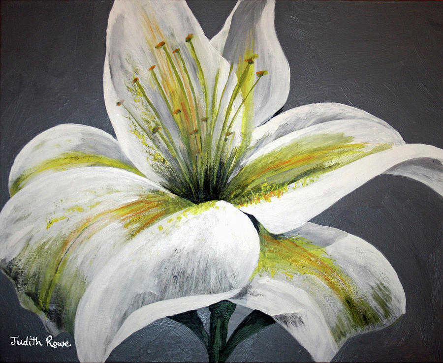 Lily Painting by Judith Rowe