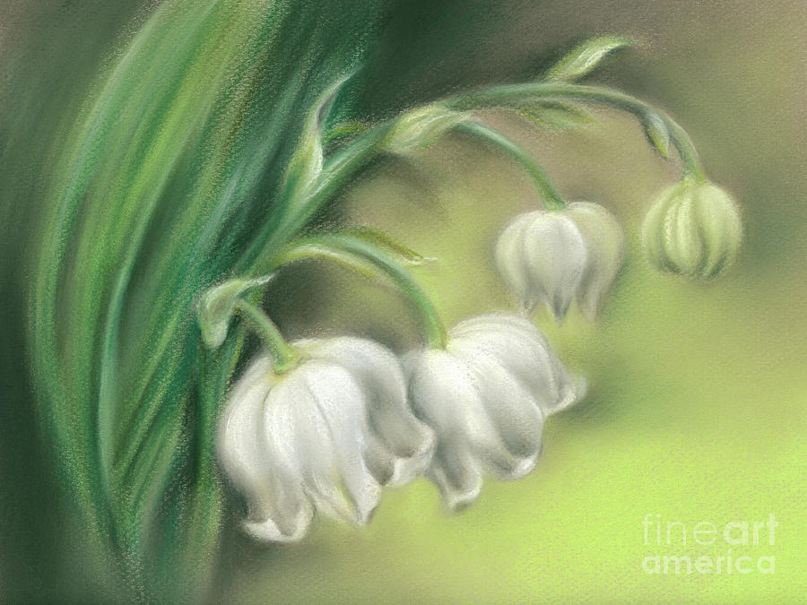 Lily of the Valley Painting by MM Anderson