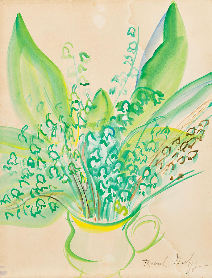 Lily of the Valley Painting by Raoul Dufy
