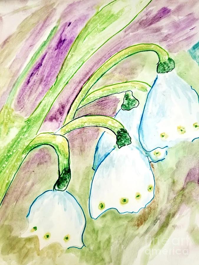 Lily Of The Valley Painting