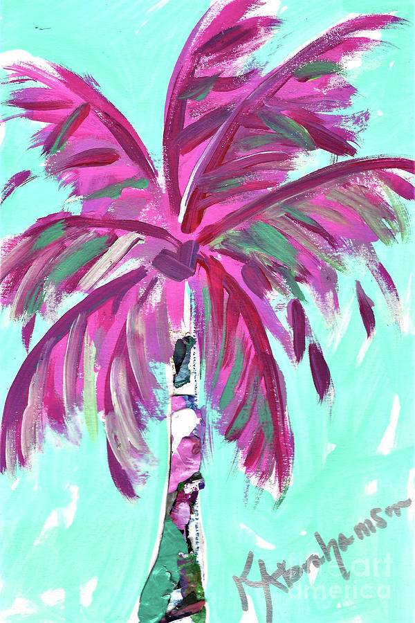 Lily Palm Tree 2020_109 Painting by Kristen Abrahamson