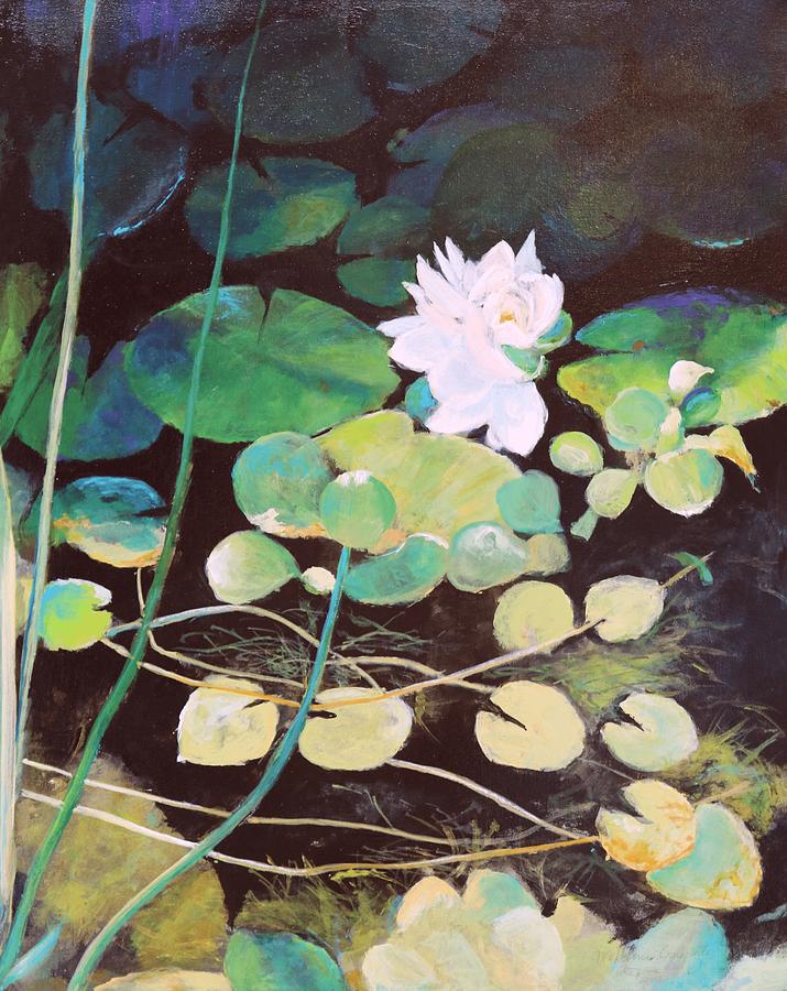 Lily Pond favorite Painting by M Diane Bonaparte