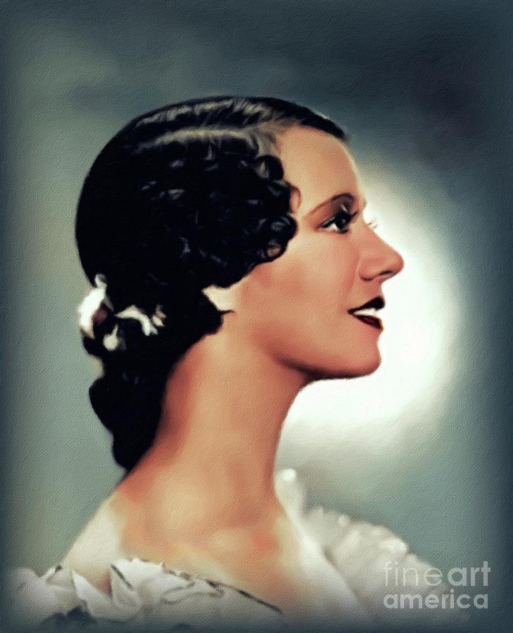 Lily Pons, Vintage Actress And Singer Painting