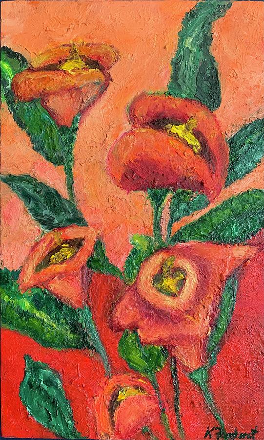 Lily Red Painting by Karen Fontenot Lily Red Painting by Karen Fontenot