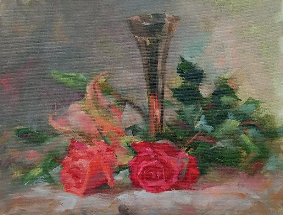 Lily Rose Painting by Christine Lytwynczuk