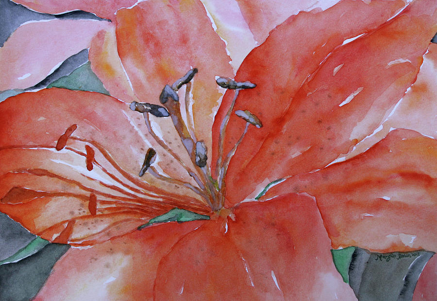 Lily, series 2 Painting by Margie Babon - Fine Art America