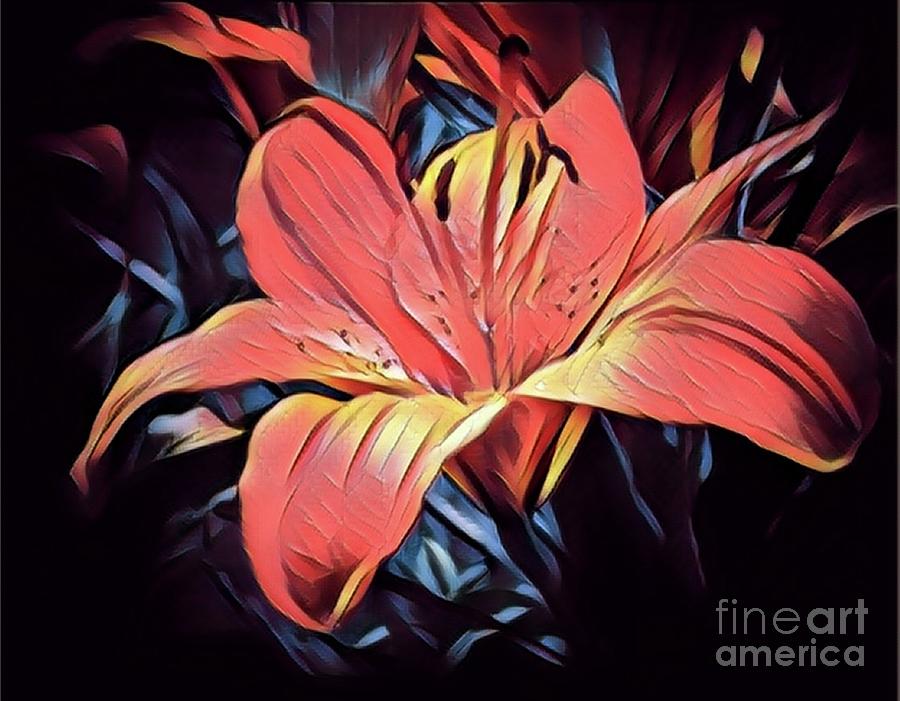 Lily Digital Art By Wendy Dunn - Fine Art America