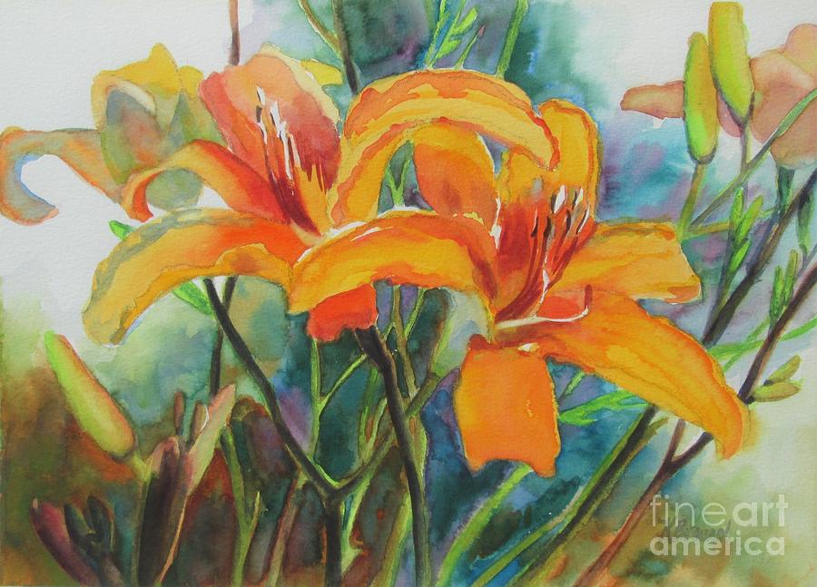 Lily Wonderful Painting by Kathy Braud