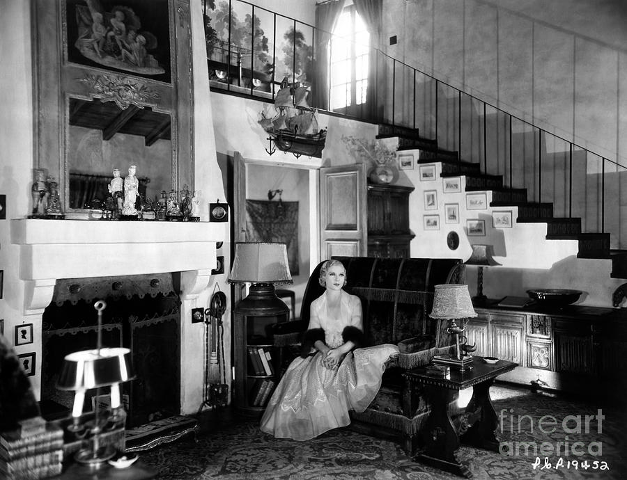 Lilyan Tashman Beverly Hills Home Photograph by Sad Hill - Bizarre Los Angeles Archive