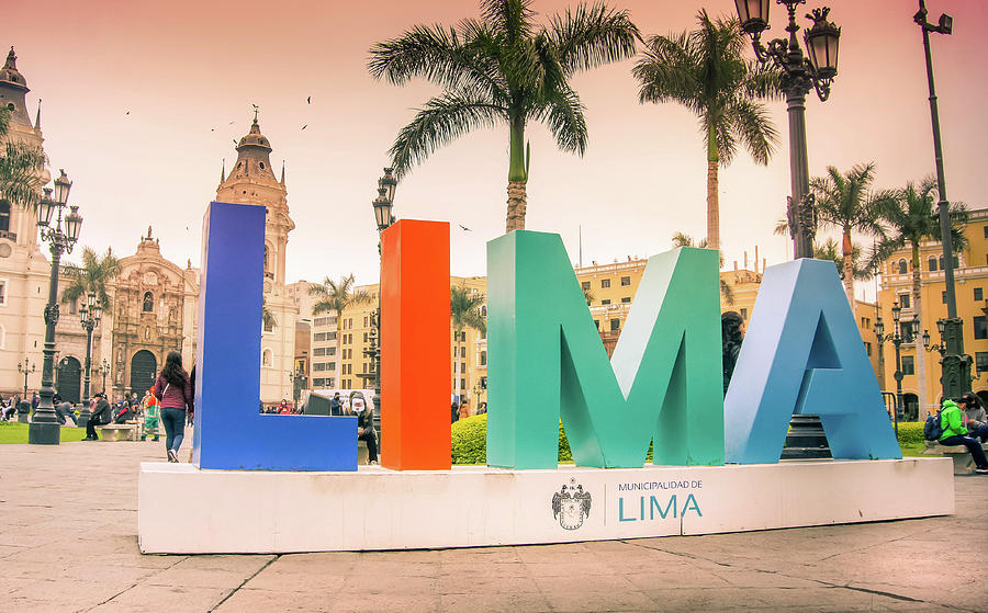 Lima Sign Photograph by La Moon Art | Fine Art America