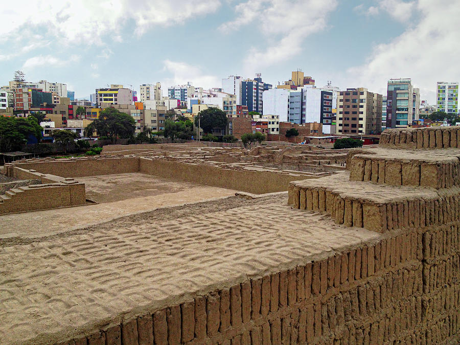 Lima_View from Huaca Huallamarca Photograph by Christine Ley