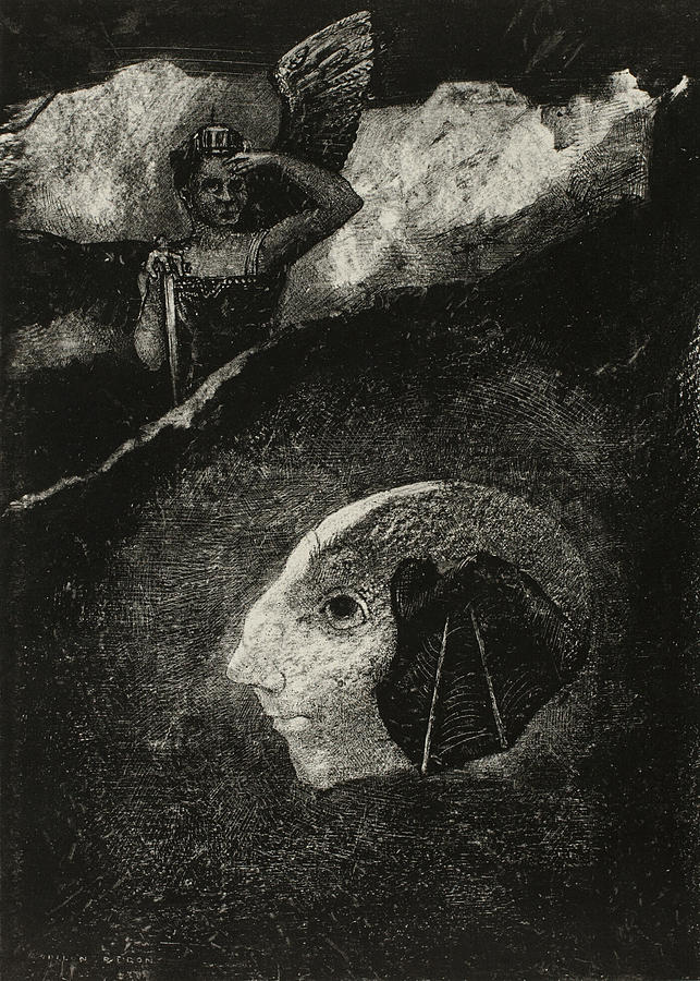 Limbo, Plate Four from In Dreams Relief by Odilon Redon