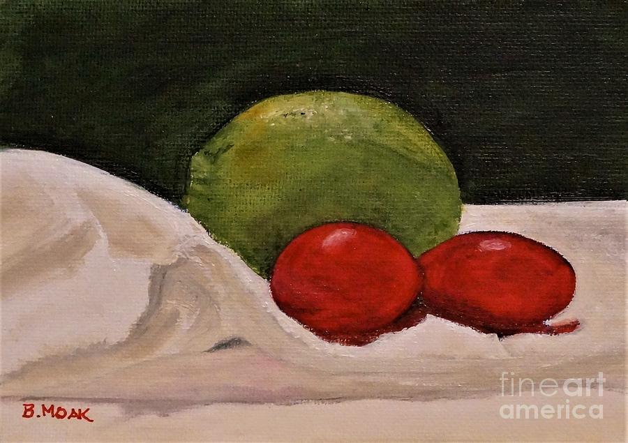 Lime and Sugar Bombs Painting by Barbara Moak