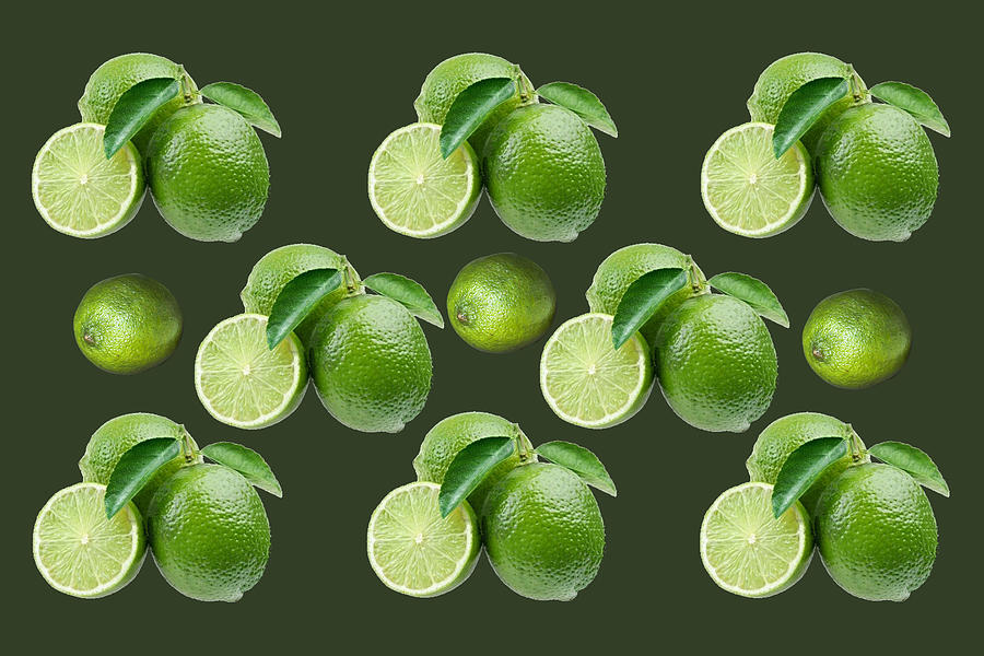 Lime Fruit Art Mixed Media by Movie Poster Prints