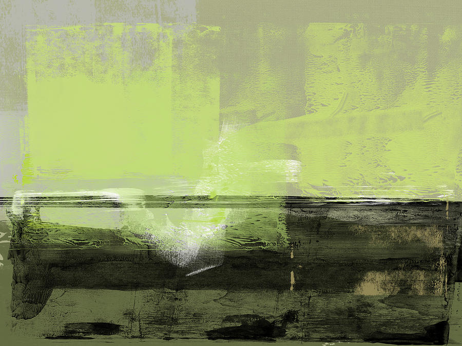 olive green abstract art