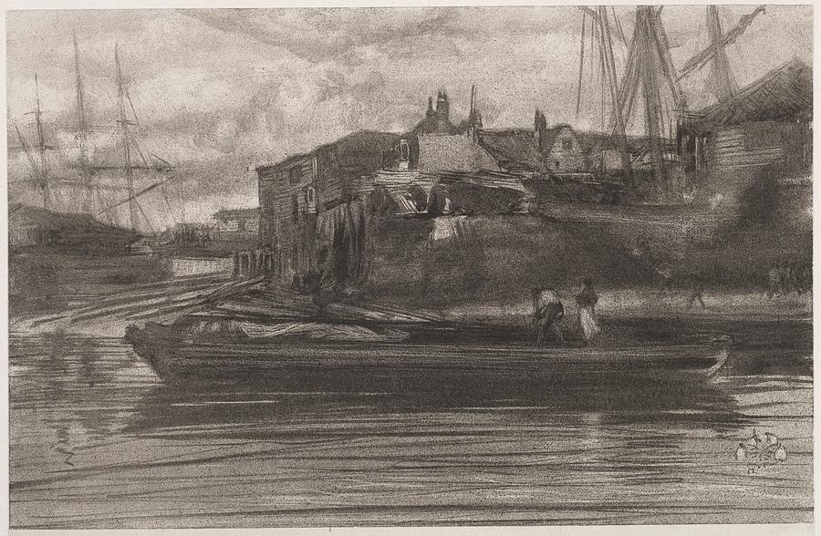 Limehouse 1878 James McNeill Whistler  Painting by MotionAge Designs