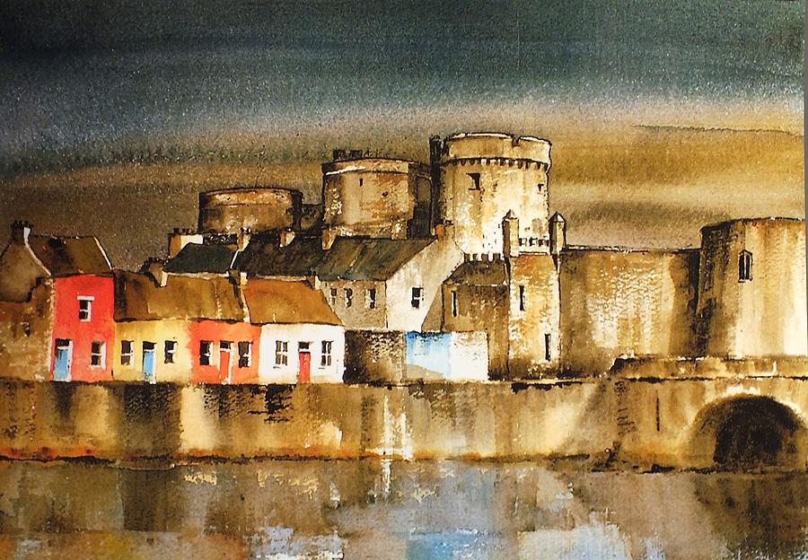 Limerick Castle Painting by Val Byrne
