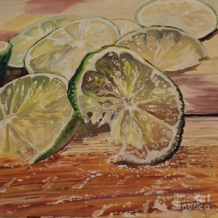 Limes Painting by Julie Garcia