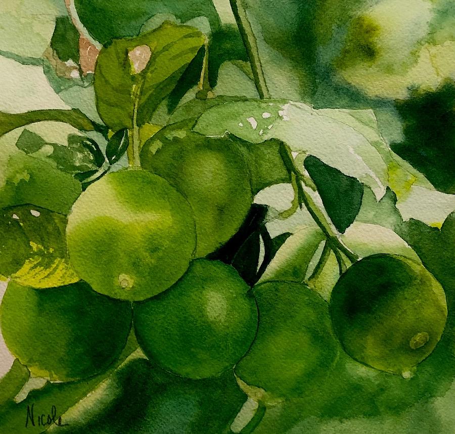 Limes Painting by Nicole Curreri
