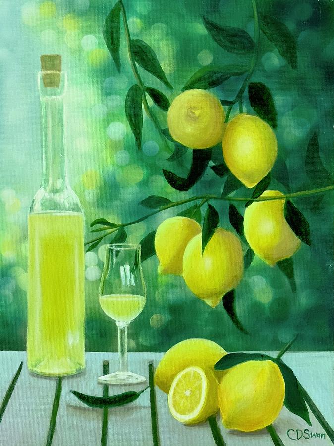 Limoncello Dreams Painting by Caroline Swan
