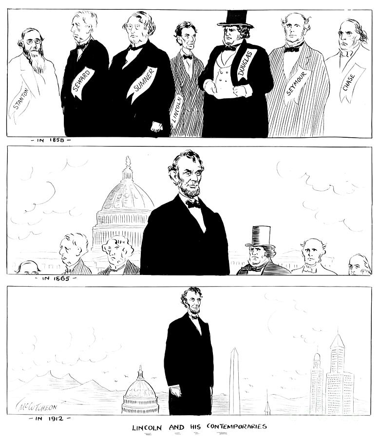 Lincoln Cartoon, c1913 Drawing by John T McCutcheon
