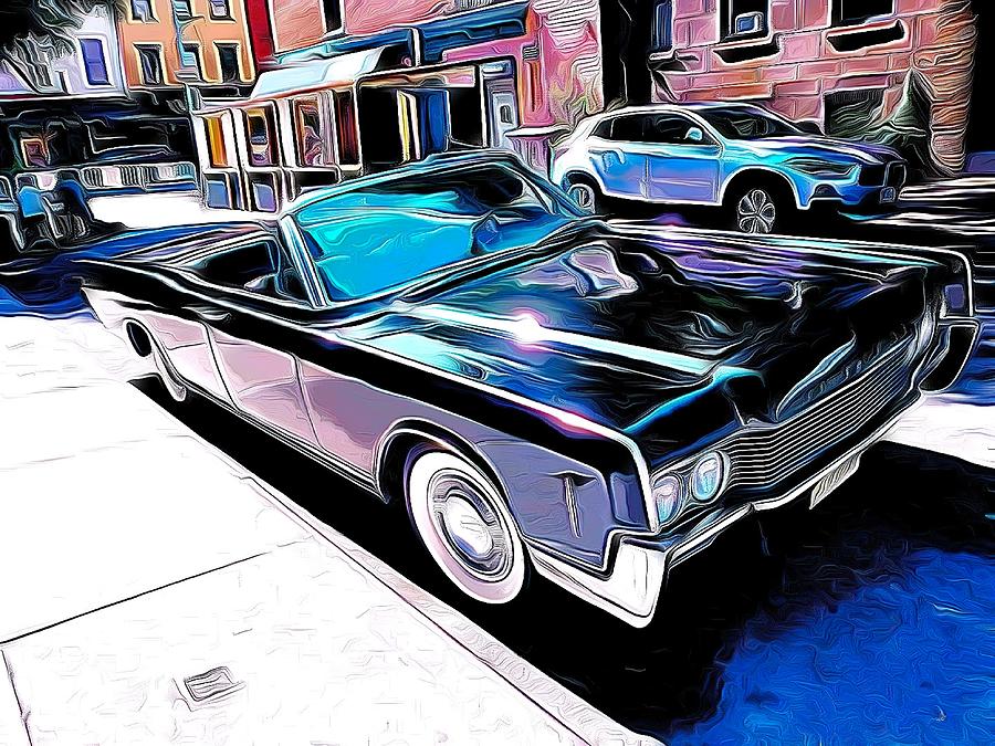 Lincoln Continental Mixed Media - Lincoln Continental 1966 Kennedy  by Bellino