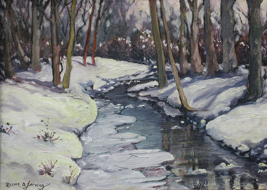 Lincoln Creek Ice Painting by Douglas Jerving