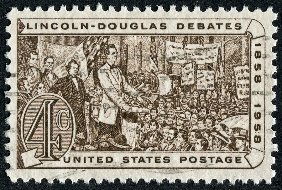Lincoln - Douglas Debates Stamp Photograph by Traveler1116