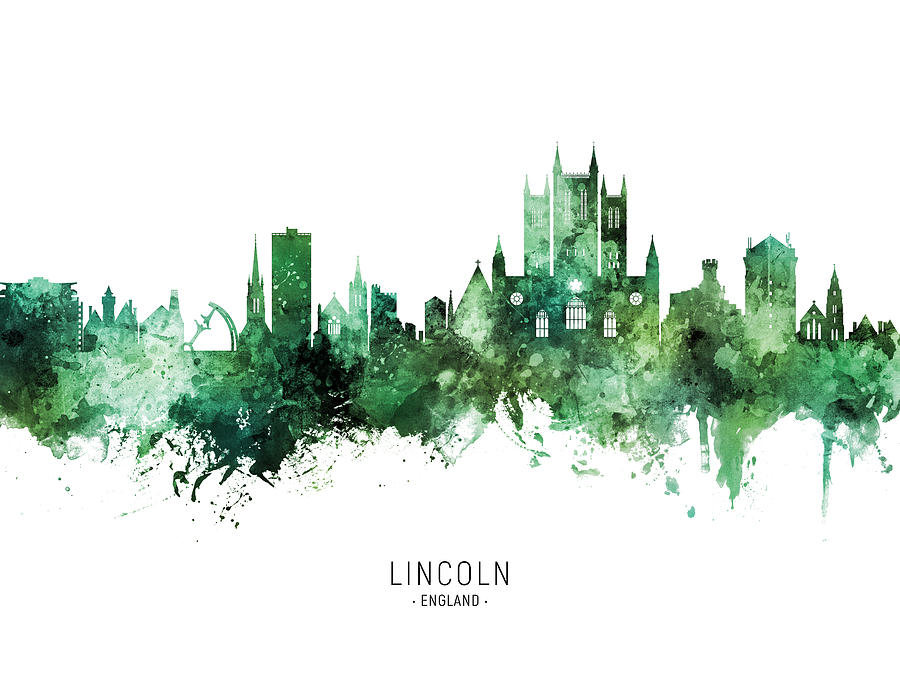 Lincoln England Skyline #59 Digital Art By Michael Tompsett - Fine Art ...