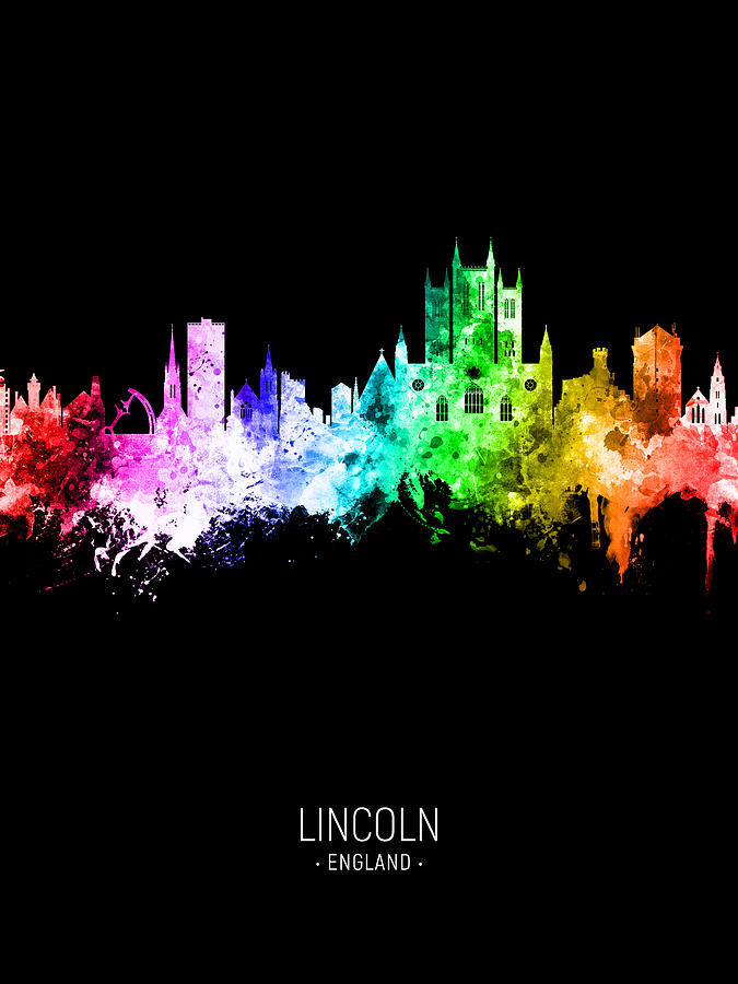 Lincoln England Skyline #84 Digital Art by Michael Tompsett