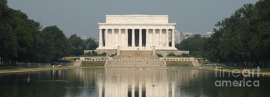 Lincoln Memorial On Reflection Photograph