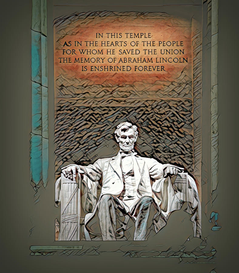 Lincoln Memorial - Washington Digital Art