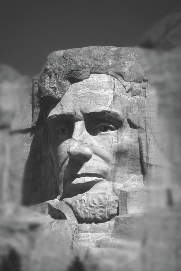 Lincoln on Mt Rushmore Photograph by Mike McGlothlen