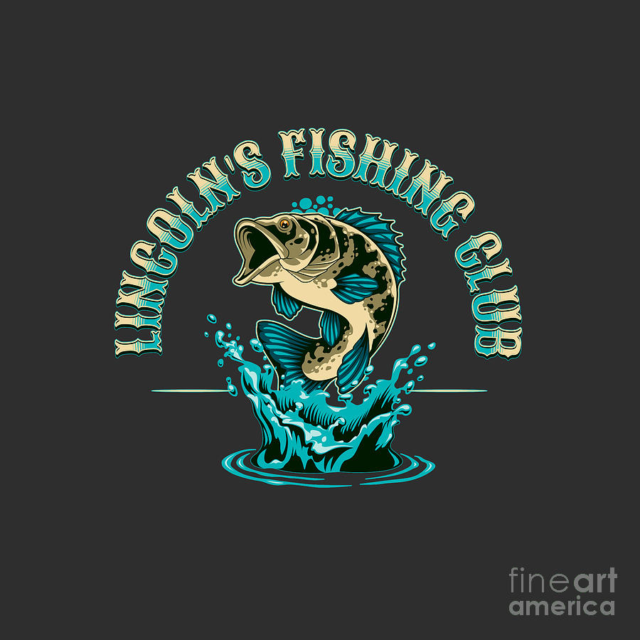 Lincolns Fishing Club Digital Art by Walter Herrit