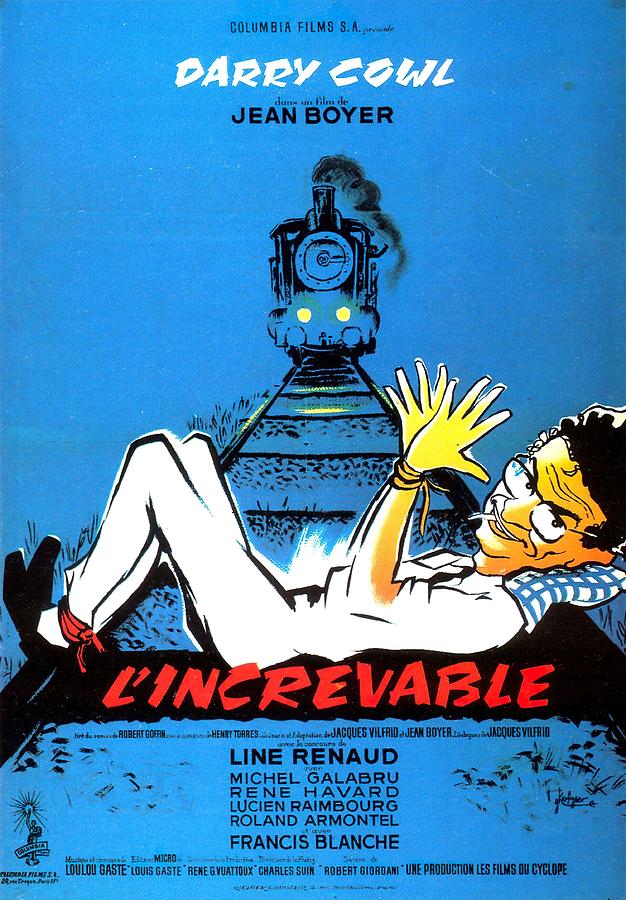 LIncrevable, 1959 - art by George Kerfyser Mixed Media by Movie World Posters